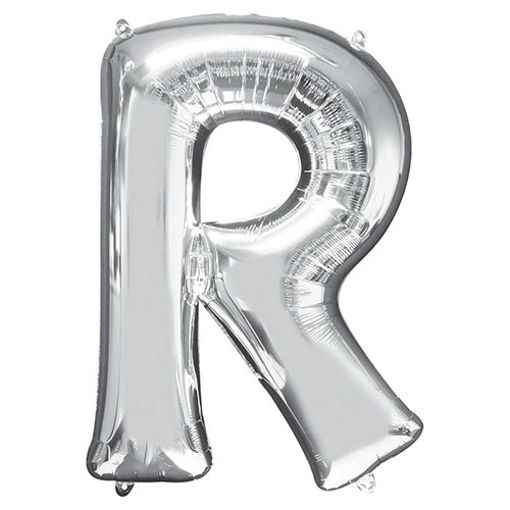 Picture of SILVER LETTER R FOIL BALLOON